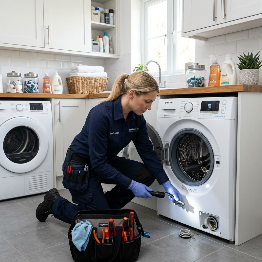 Çamaşır Makinesi Su Boşaltmıyor (E18, F05) Arızası Çözümleri: Alanya Servis Rehberi